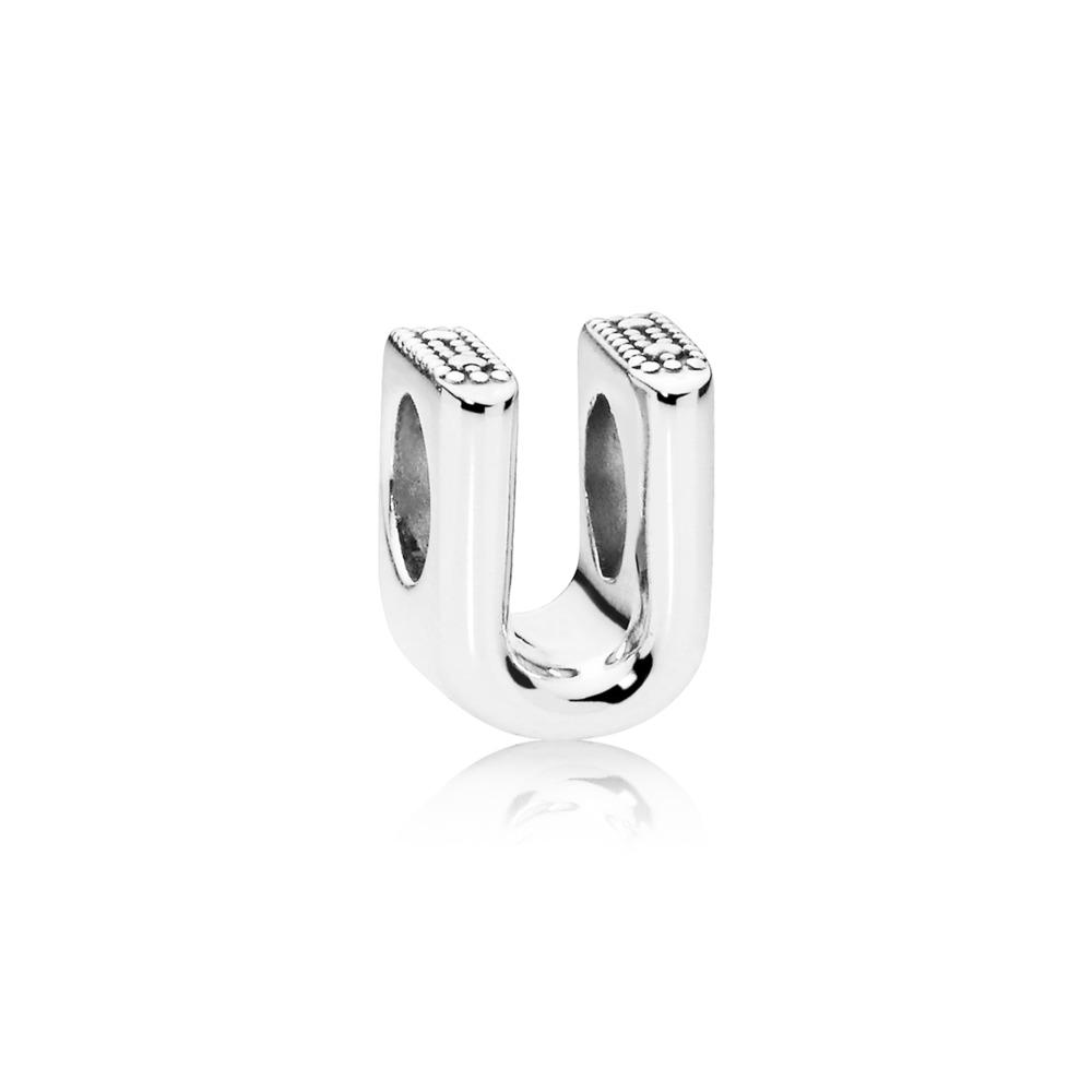 Pandora Letter U Alphabet Charm