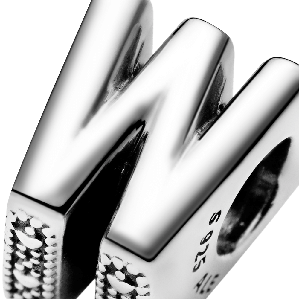 Pandora Letter W Alphabet Charm