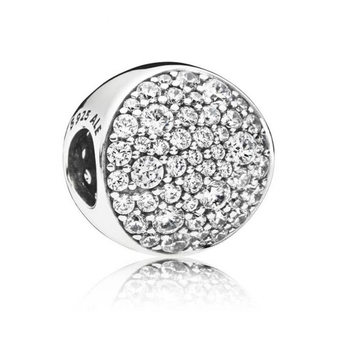 Pandora Round Pave Charm
