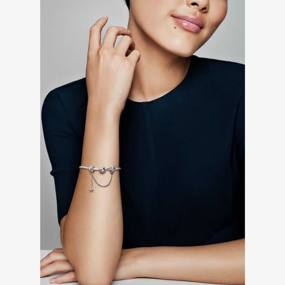 Pandora Wheat Grains Safety Chain Clip Charm