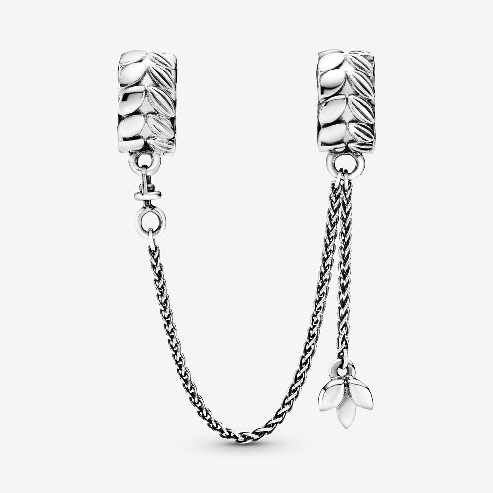 Pandora Wheat Grains Safety Chain Clip Charm