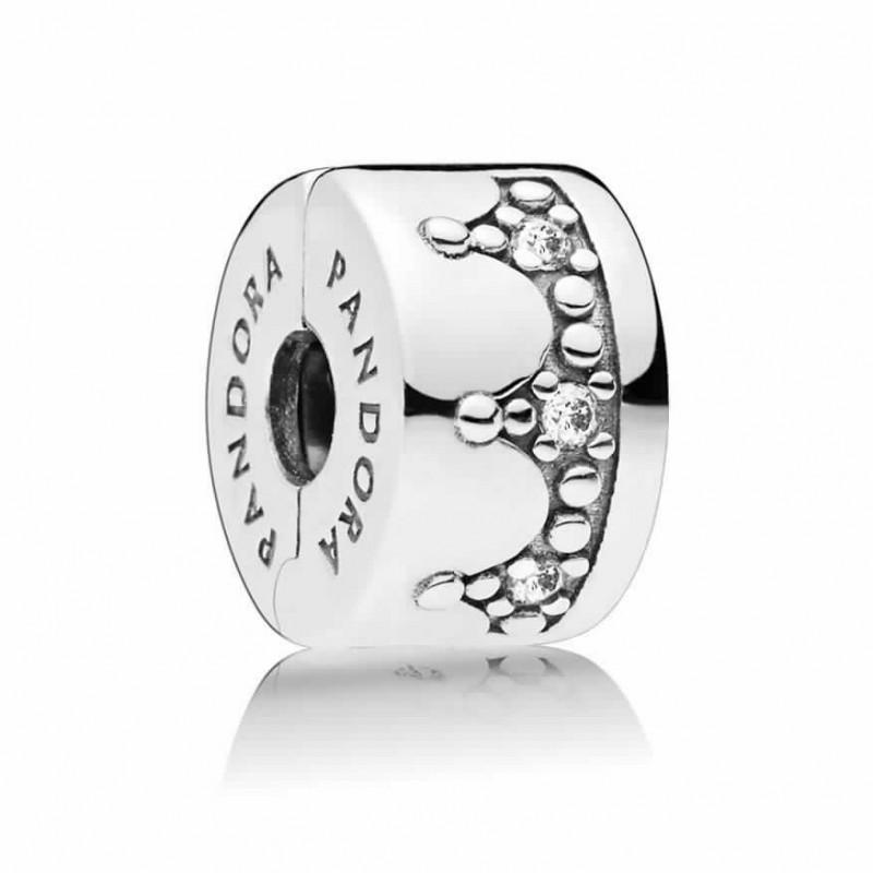 Pandora Silver Dazzle Regal Crown Clip Charm