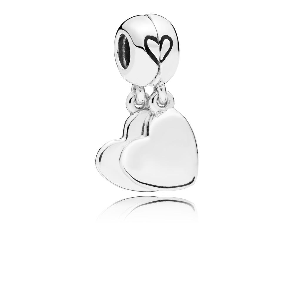 Pandora Mother &amp; Son Heart Split Dangle Charm