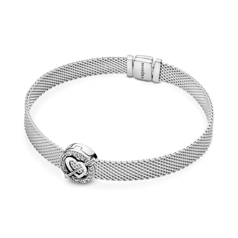 Pandora Asymmetric Heart &amp; Arrow Charm