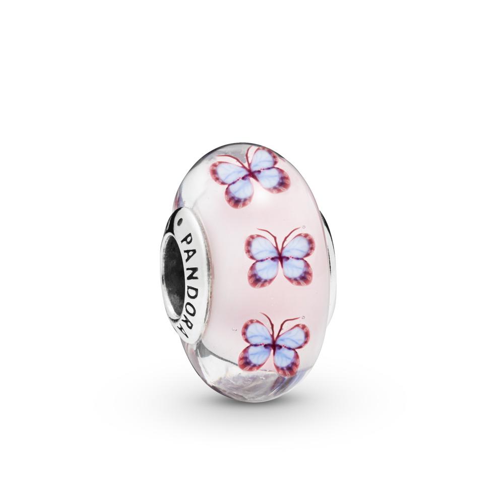 Pandora Butterfly Pink Munaro Glass Charm