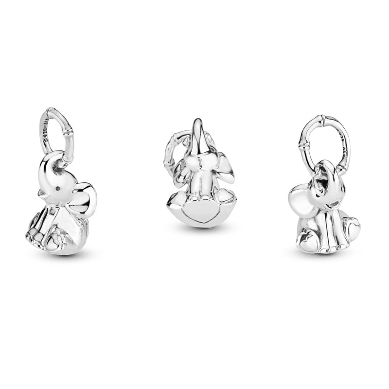 Pandora Elephant Silver Dangle Charm