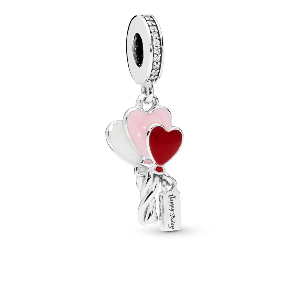 Pandora Balloons Silver Dangle With Clear Cubic Zirconia