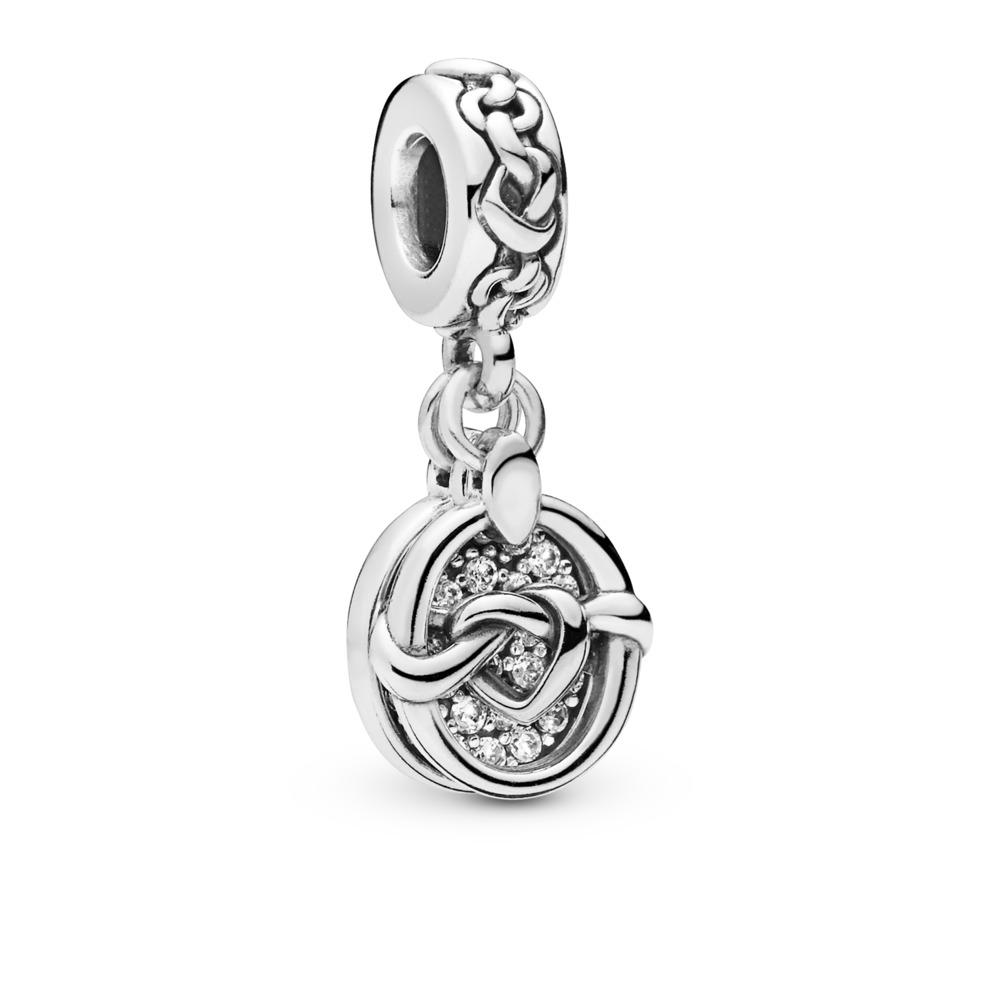 Pandora Knotted Hearts Silver Dangle Charm