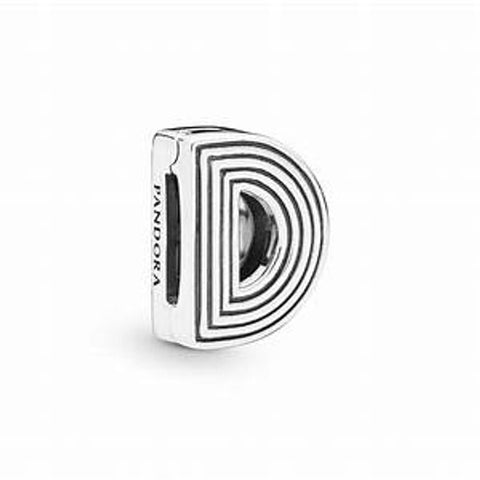 Pandora Letter D Clip Charm