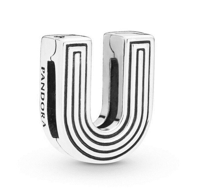 Pandora Letter U Clip Charm