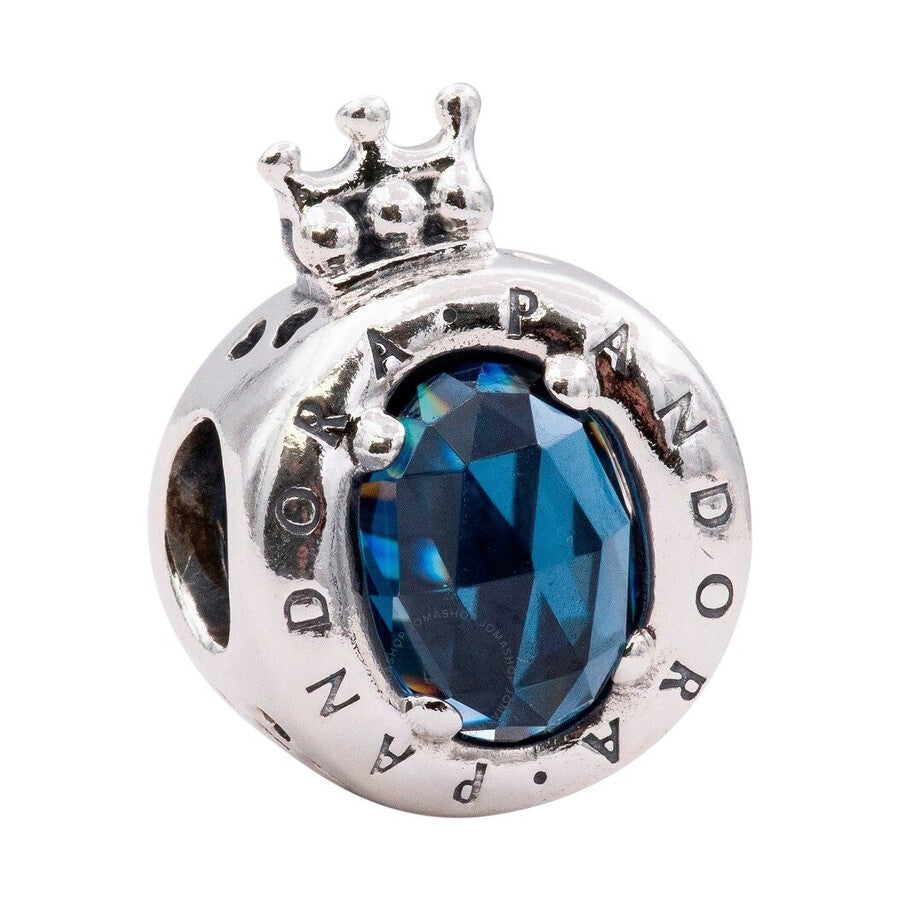 Pandora Blue Sparkling Crown O Charm