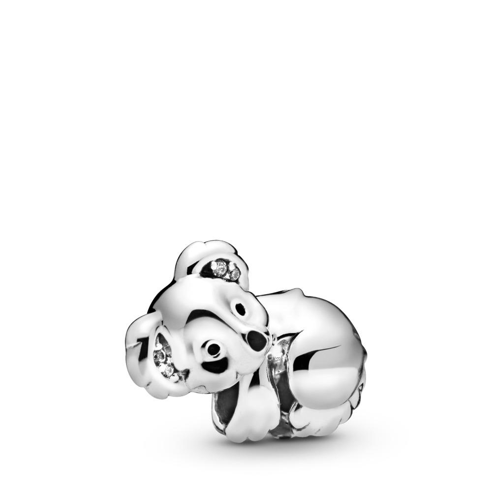 Pandora Koala Sterling Silver Charm With Clear Cubic