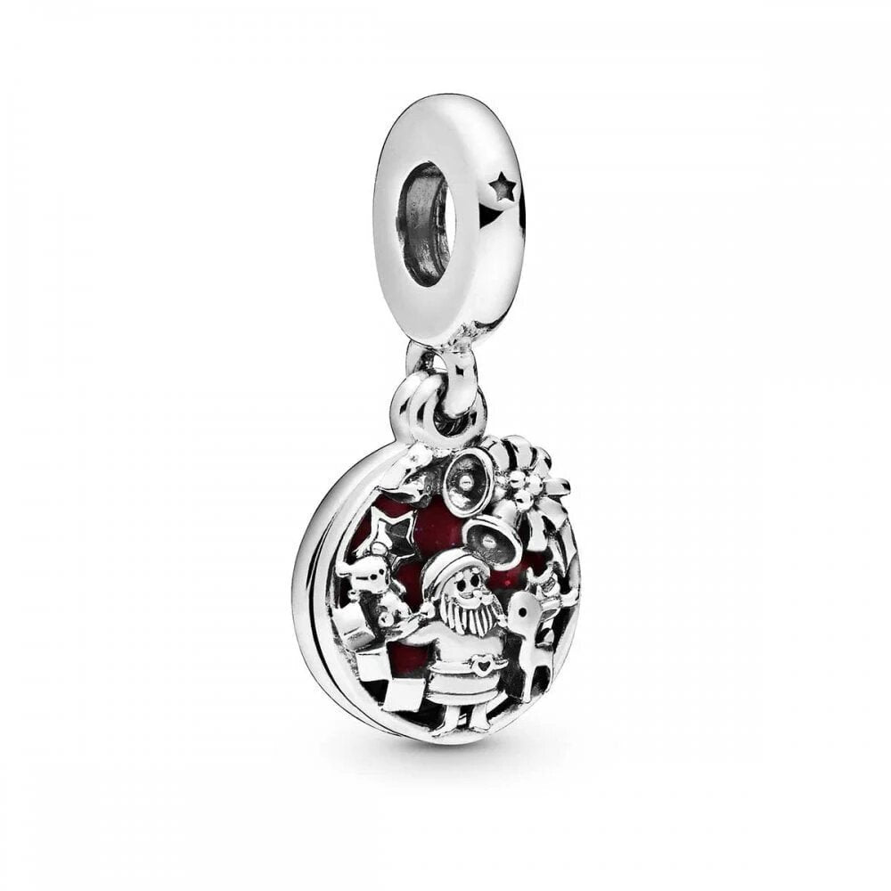 Pandora Santa Love Peace Joy Dangle Charm
