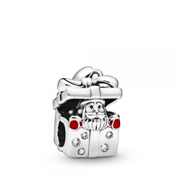 Pandora Santa in a Giftbox Charm