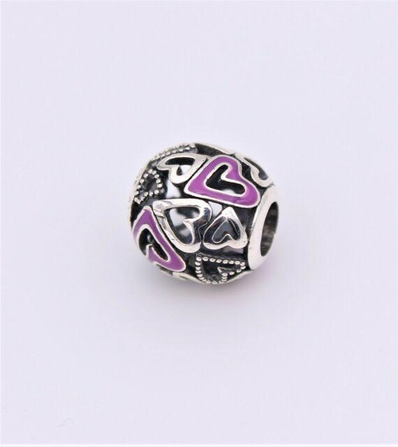Pandora Pink Openwork Freehand Heart Charm