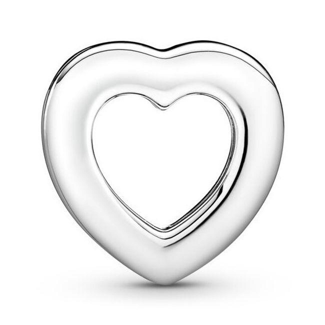Pandora Logo Heart Clip Charm