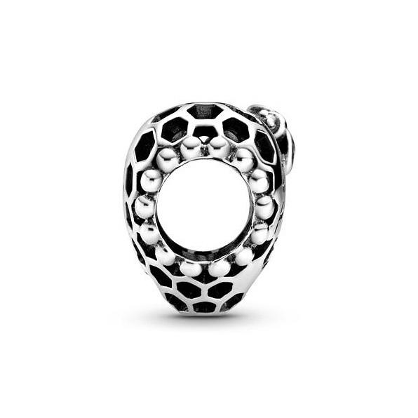 Pandora Bee Happy Honeycomb Heart Charm