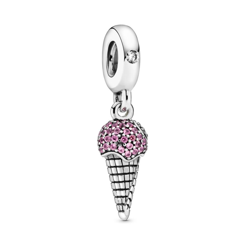 Pandora Ice Cream Sterling Silver Dangle With Synthetic