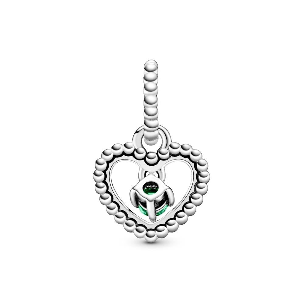 Pandora Heart Sterling Silver Dangle With Rainforest
