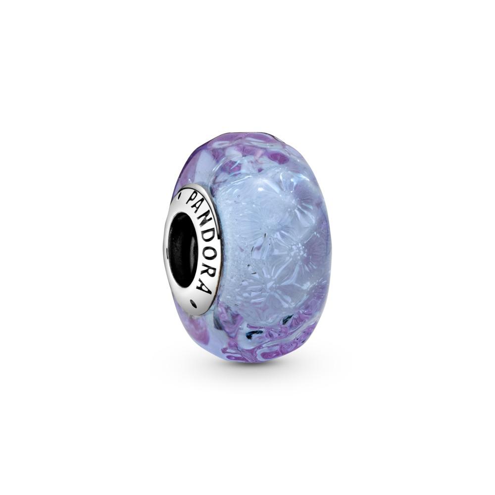 Pandora Wavy Lavender Murano Glass Charm