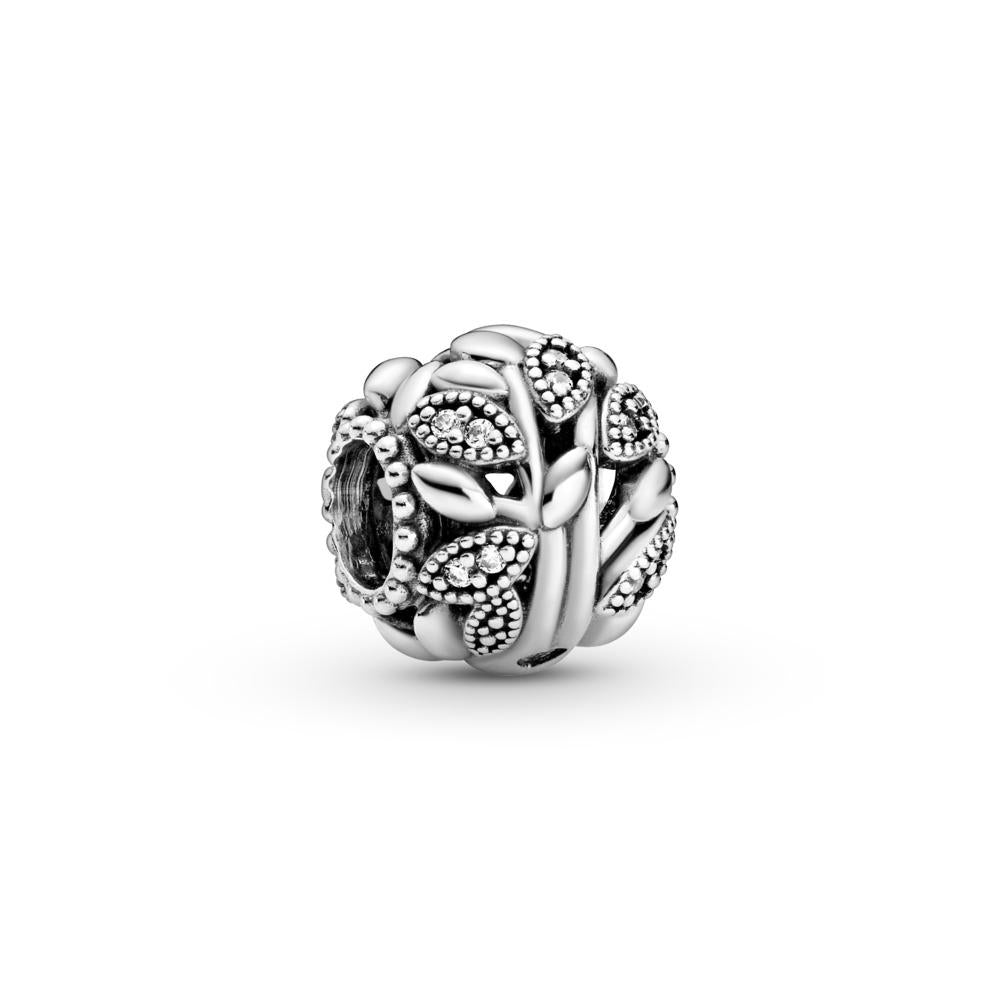 Pandora Family Tree Sterling Silver Charm With Clear