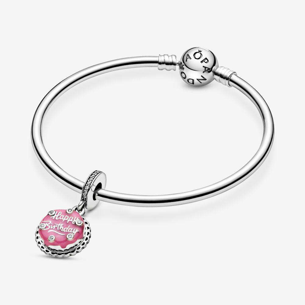 Pandora Pink Birthday Cake Dangle Charm 