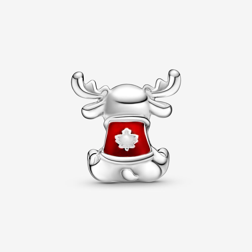 Pandora Canada Moose Maple Leaf Charm