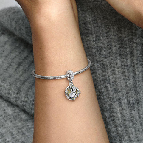 Pandora Disney Beauty and the Beast Dancing Dangle Charm