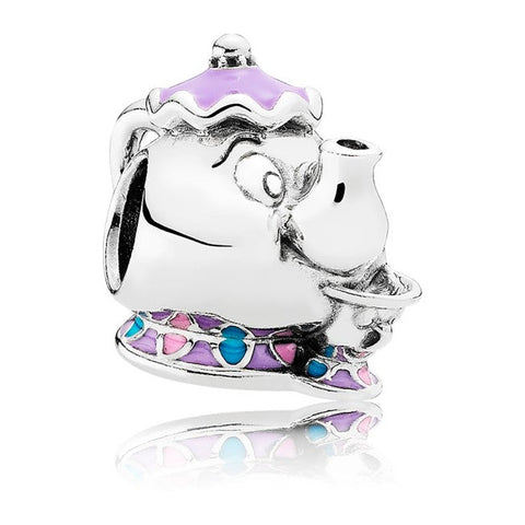 Pandora Disney Beauty and the Beast Mrs. Potts and Chip Dangle Charm