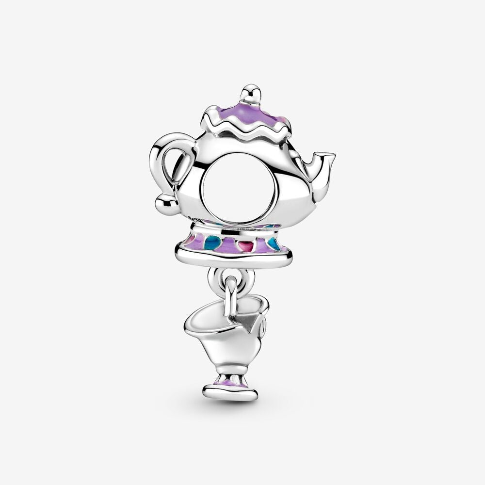 Pandora Disney Beauty and the Beast Mrs. Potts and Chip Dangle