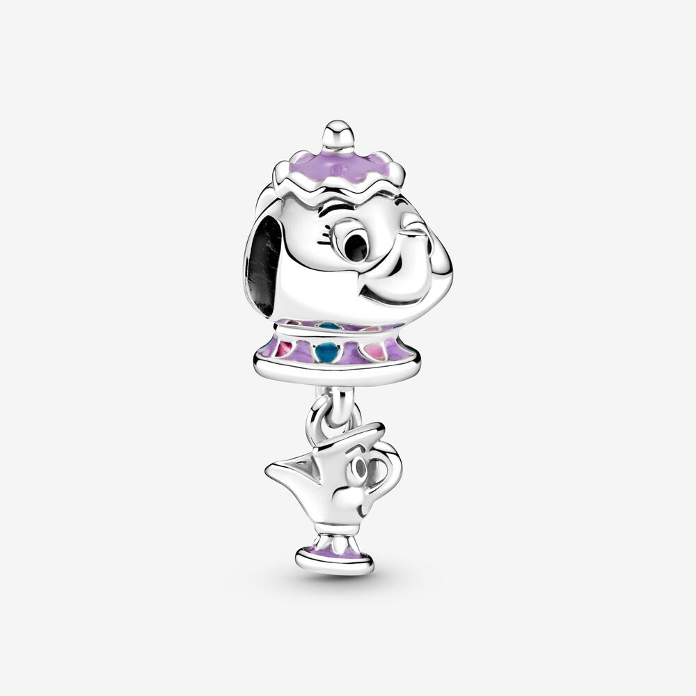 Pandora Disney Beauty and the Beast Mrs. Potts and Chip Dangle Charm