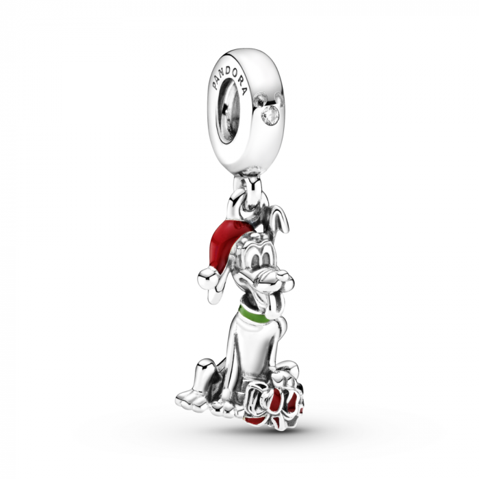 Pandora Disney Pluto Christmas Gift Charm
