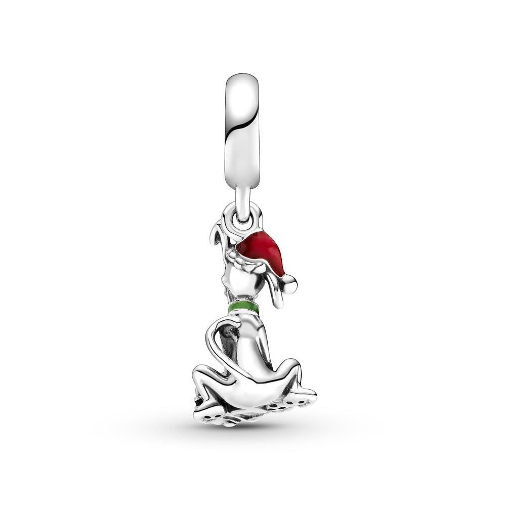 Pandora Disney Pluto Christmas Gift Charm