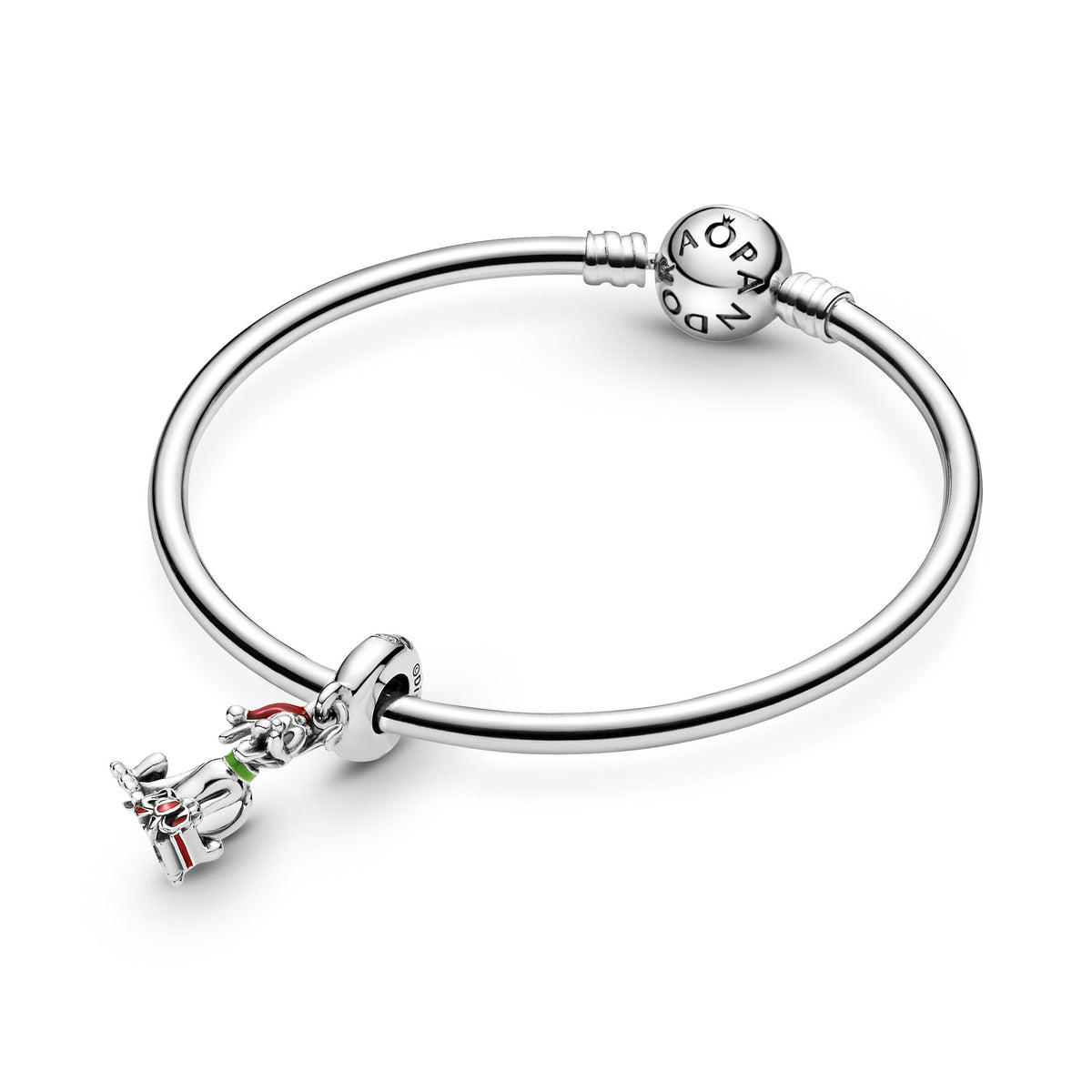 Pandora Disney Pluto Christmas Gift Charm