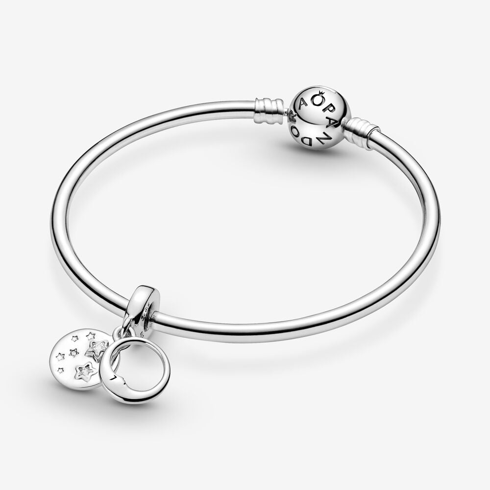 Pandora Sleeping Moon and Stars Dangle Charm