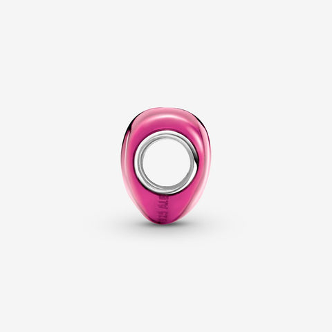Pandora Pink Metallic Heart Charm