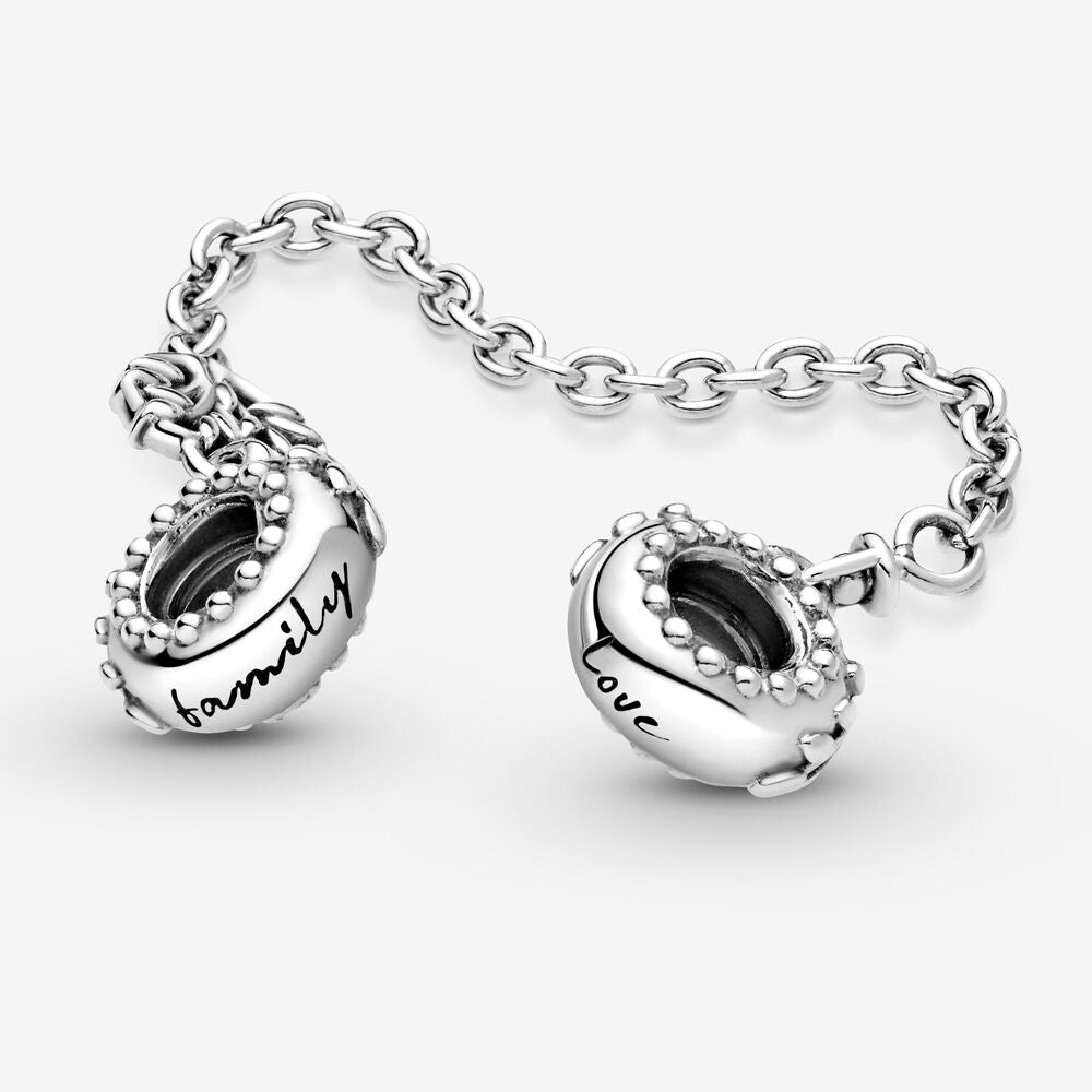 Pandora Heart Family Tree Safety Chain Charm