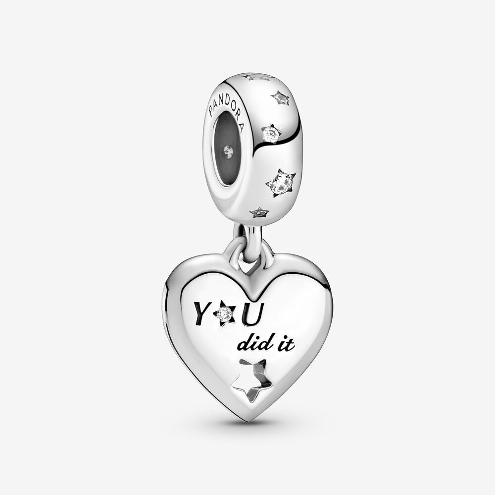 Pandora Congratulations Heart &amp; Stars Dangle Charm