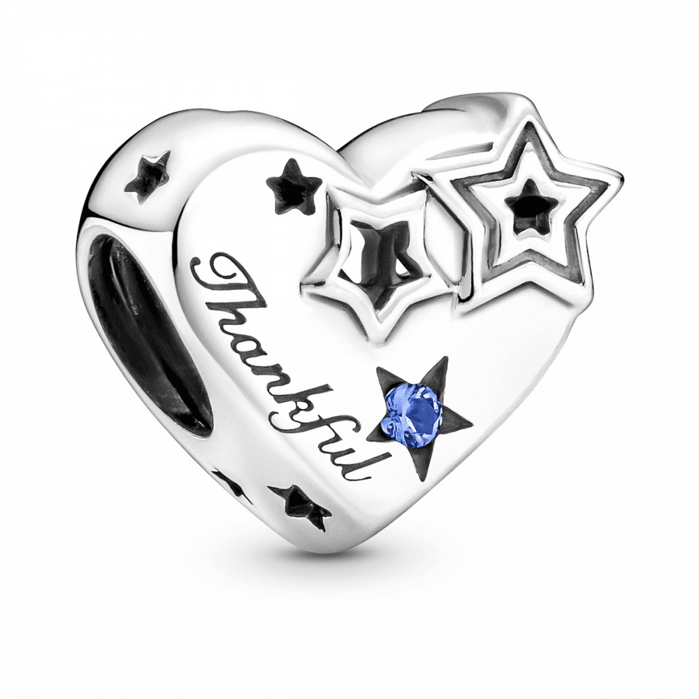Pandora Thankful Heart &amp; Stars Charm