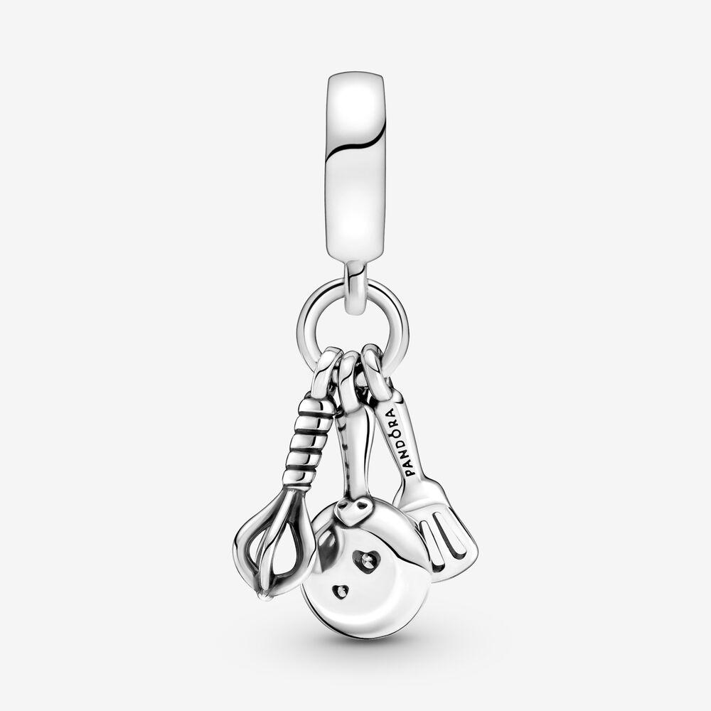 Pandora Spatula, Frying Pan &amp; Whisk Dangle Charm