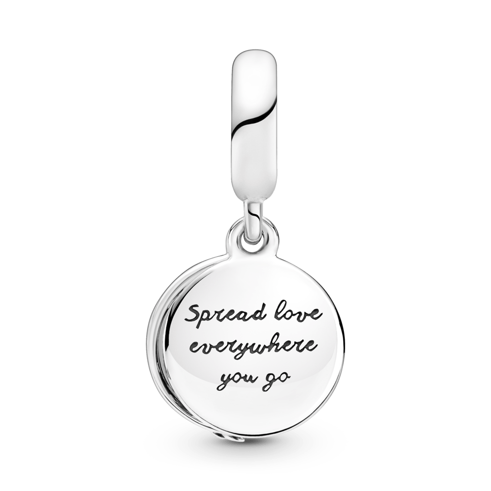 Pandora Pave Feather Dangle Charm