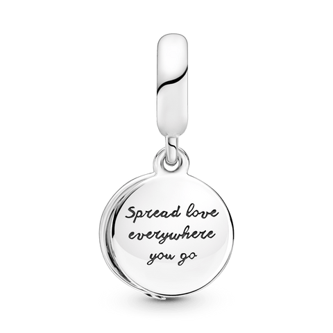 Pandora Pave Feather Dangle Charm
