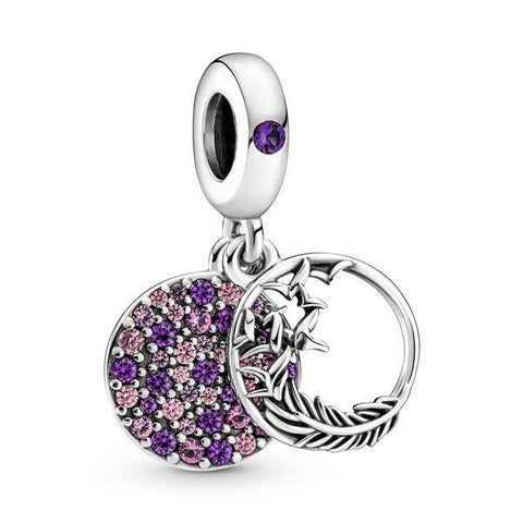 Pandora Pave Feather Dangle Charm