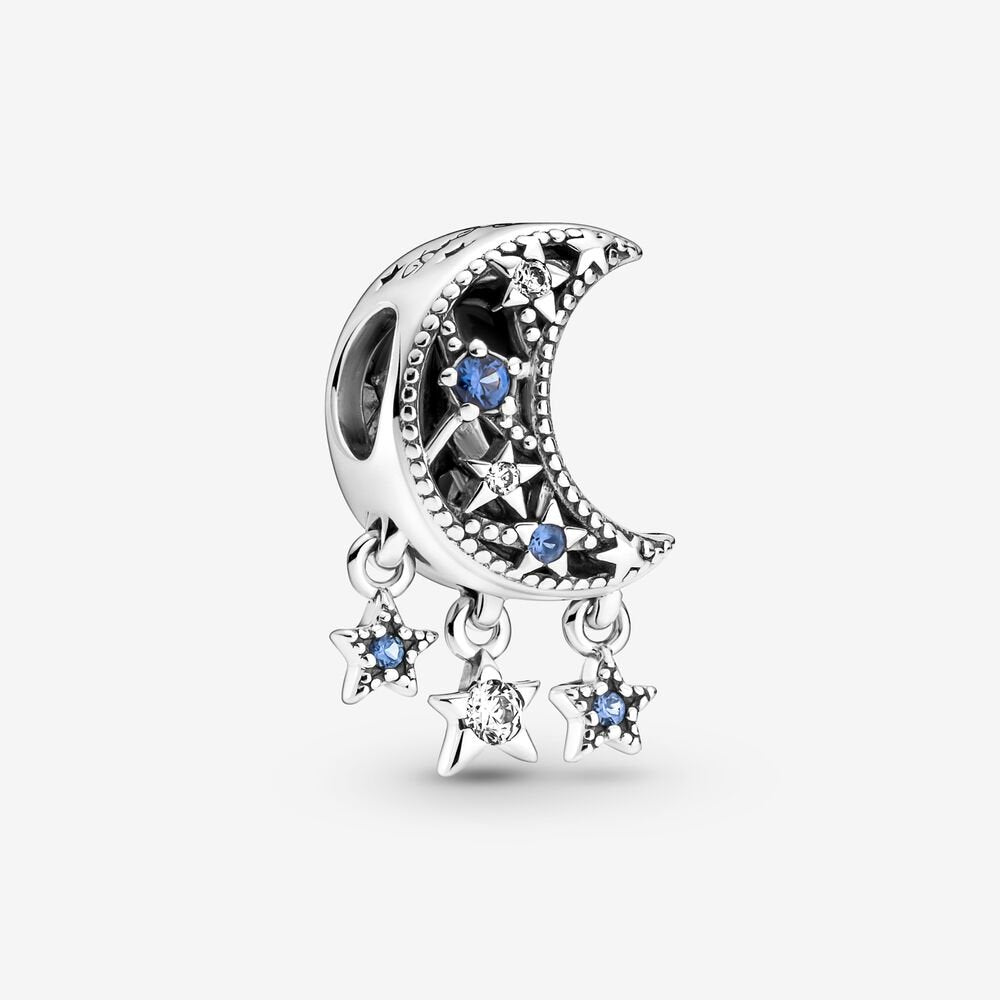 Pandora Star &amp; Crescent Moon Charm