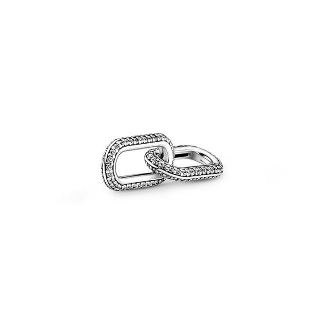 Pandora ME Styling Pave Double Link Sterling Silver