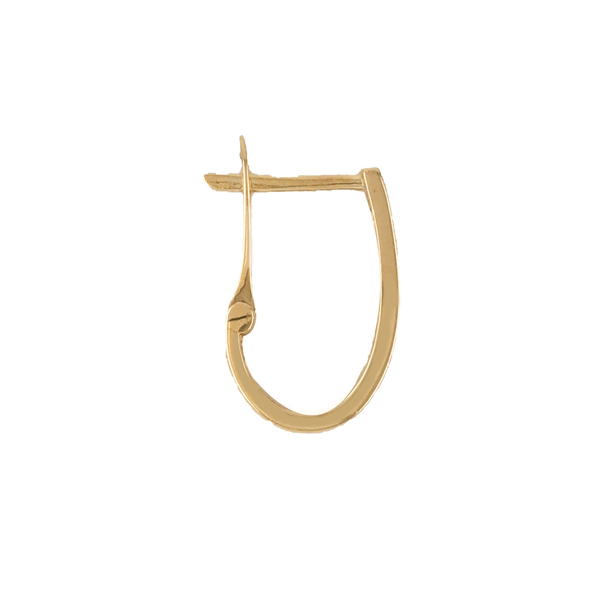 10k Yellow, White and Rose Gold Twist Hoop  Earrings