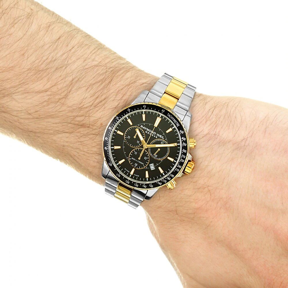 Raymond Weil Tango Chronograph Black Dial Men&#39;s Watch 8570-SP1-20001