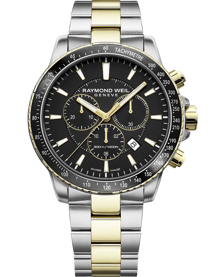 Raymond Weil Tango Chronograph Black Dial Men&#39;s Watch 8570-SP1-20001