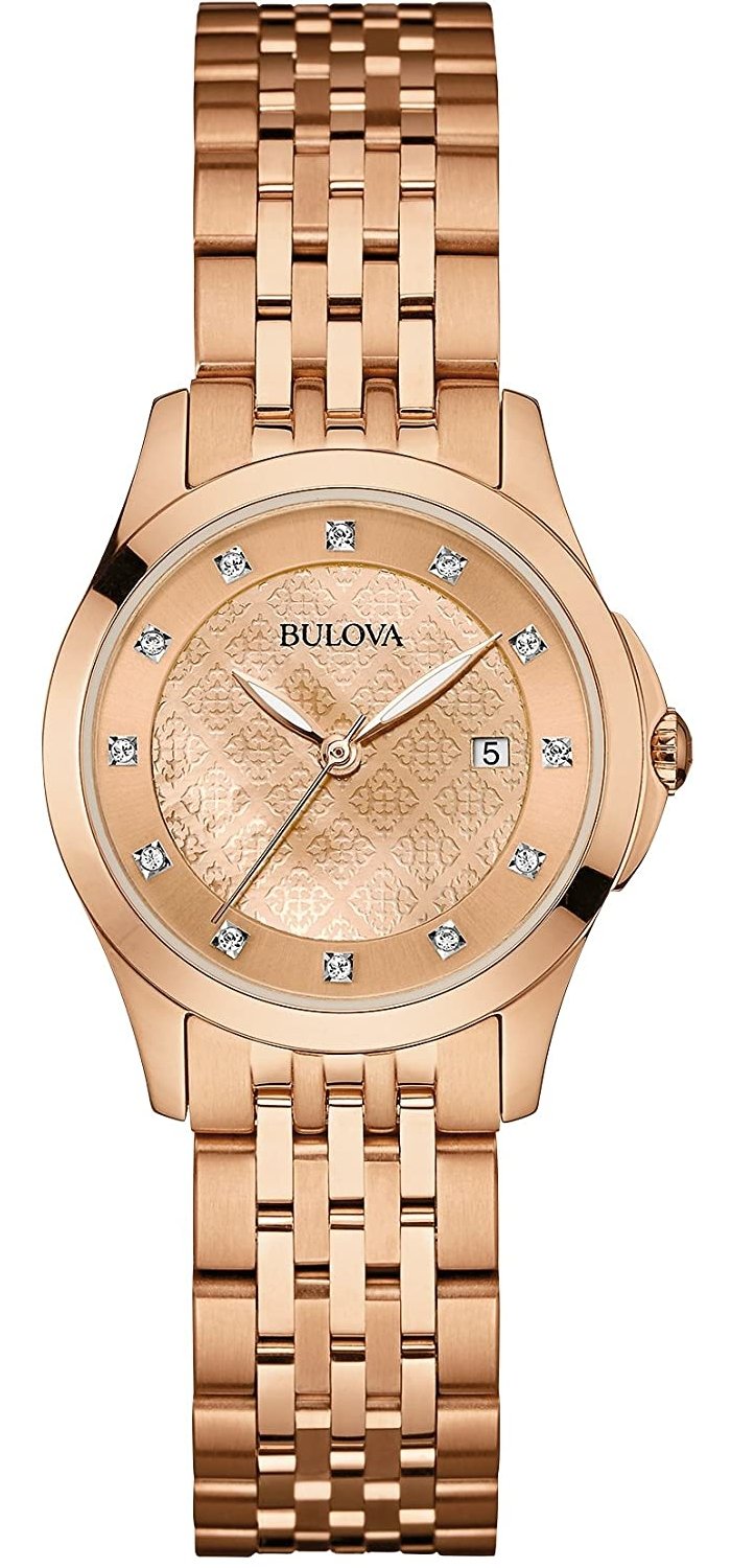 Bulova Diamond Quartz Womens Watch 97P112