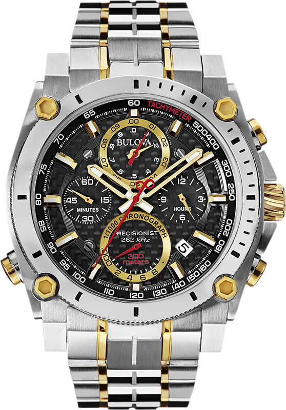 Bulova Precisionist Quartz Mens Watch 98B228
